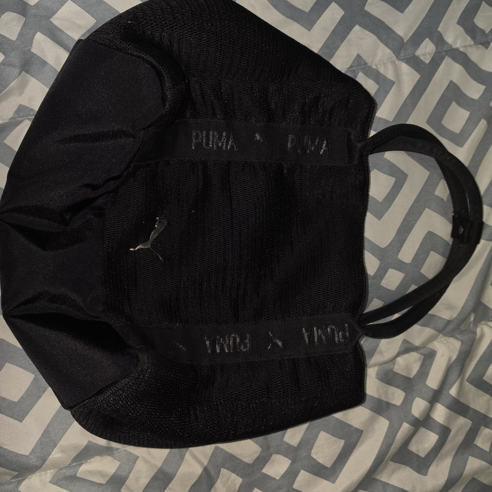 Puma Black Tote Bag with Logo